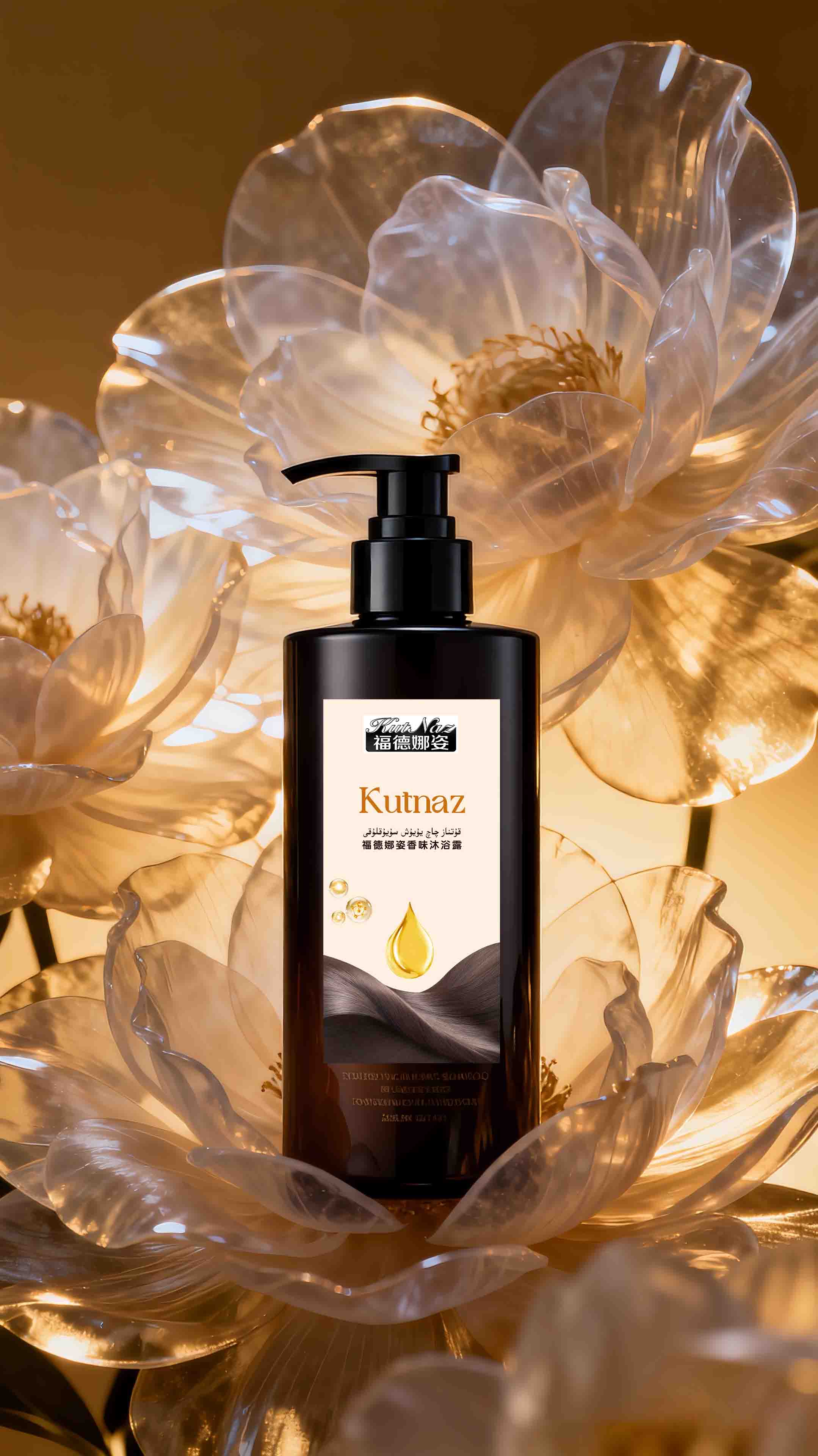 قۇتناز چاچ يۇيۇش سۇيۇقلۇقى چاپلىقى 